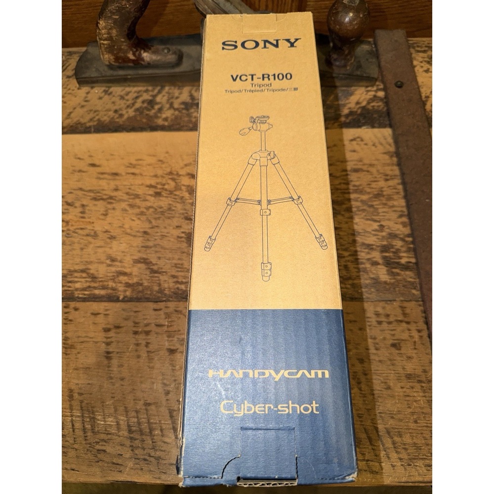 Sony VCT-R100 Camera Tripod 14-39 Inches Open Box Handycam Cyber shot